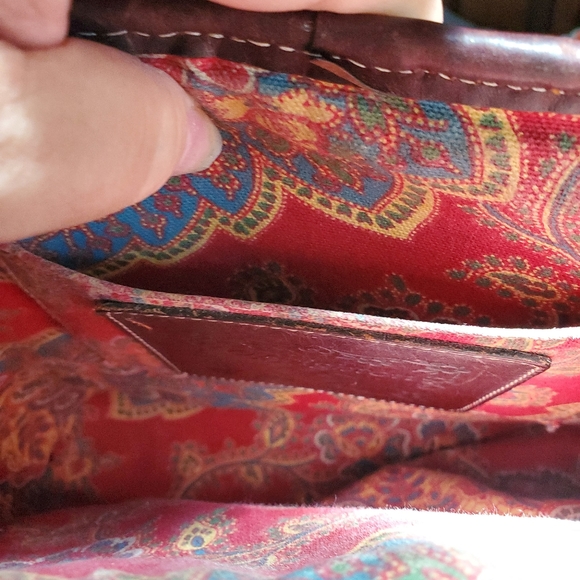 Vintage Brighton Sadie Weave Two - Tone Straw Bag - Picture 7 of 9